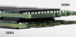  Comparison of PCB thickness between DDR3 and DDR4  